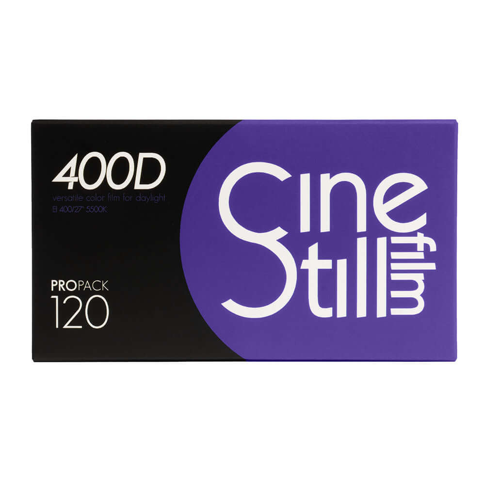 CineStill 400D 120 ProPack showcasing five rolls of versatile color film for daylight photography.