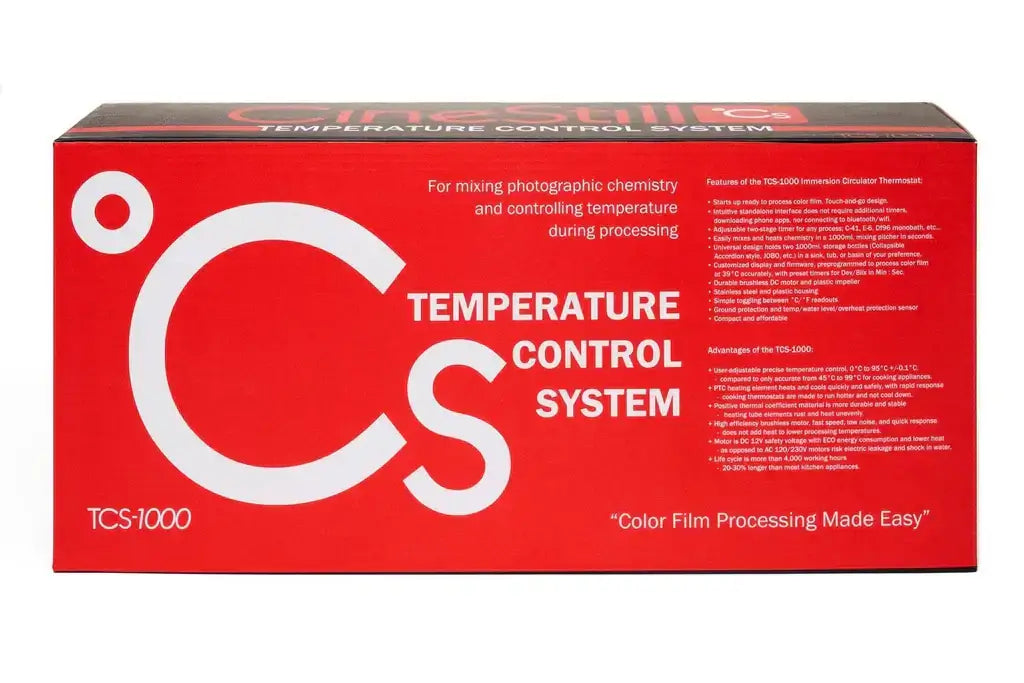 CineStill °Cs TCS-1000 Immersion Circulator Thermostat for precise temperature control in film processing.