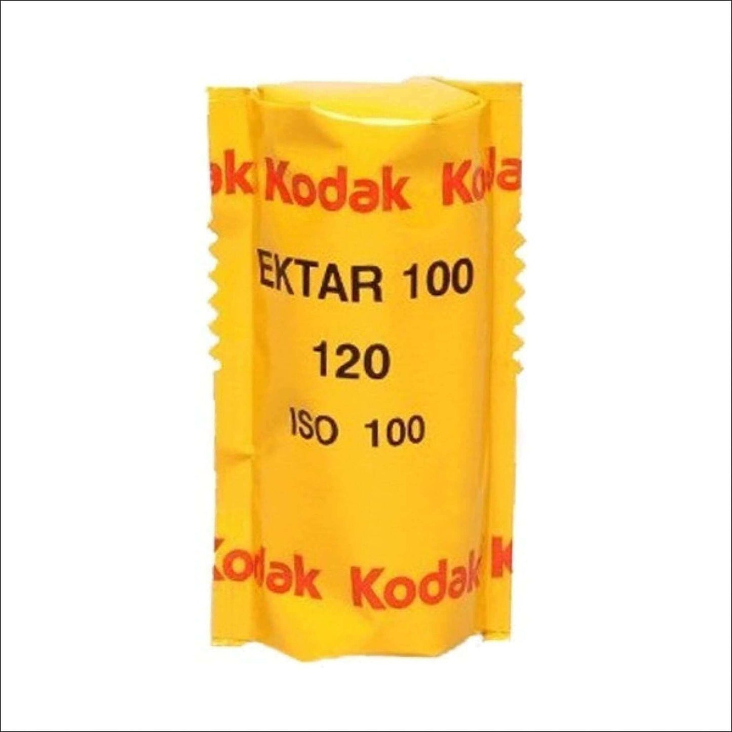 Kodak Ektar 100 ISO 100 120 medium format film roll packaging, known for its fine grain and vivid color.