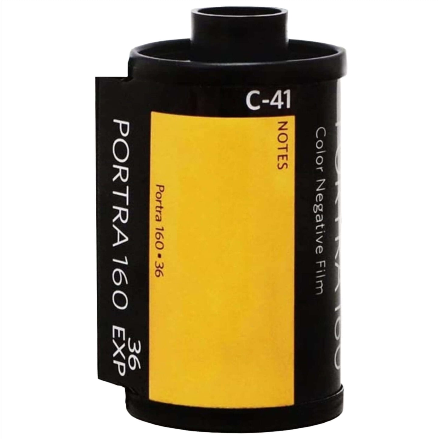 Kodak Portra 160 color negative film roll, 35mm, 36 exposures, ideal for portrait and fashion photography.