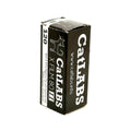 Black rectangular box of catlabs x film 80 ii black and white negative film with a stylized cat logo.