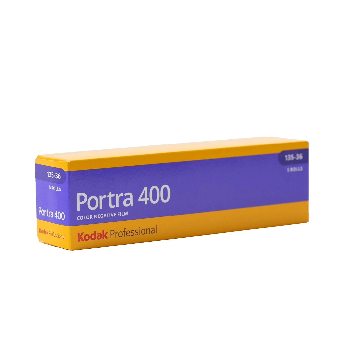 NEW packaging. Kodak Portra 400 135 film box, known for its finest grain and exceptional color performance at ISO 400.