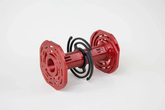 Vintage Visual 4x5 reel for Paterson tanks, precision-crafted for developing 4x5 film.